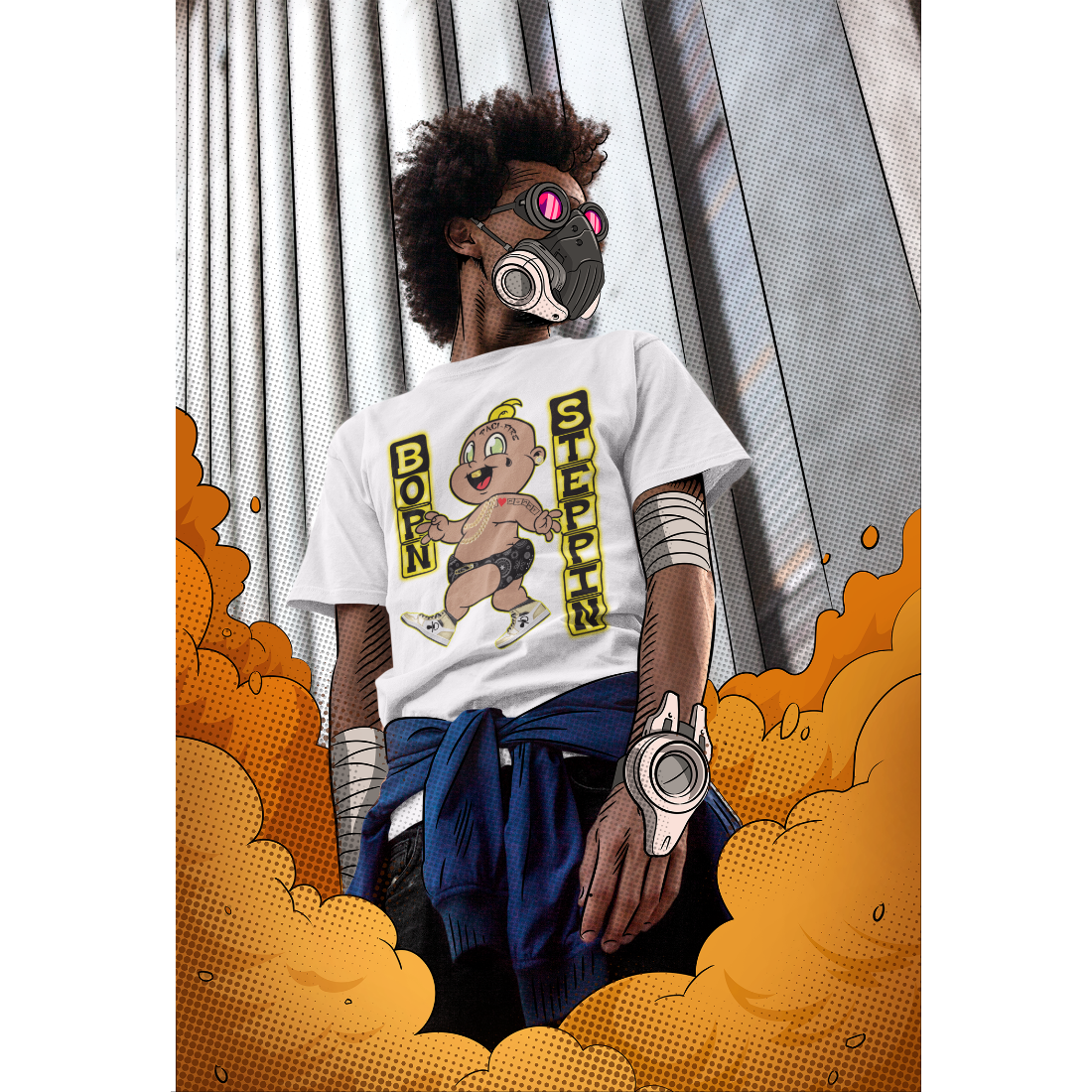 #BornSteppin! "Paci-Fire" T-Shirt by #vividoutloud.com