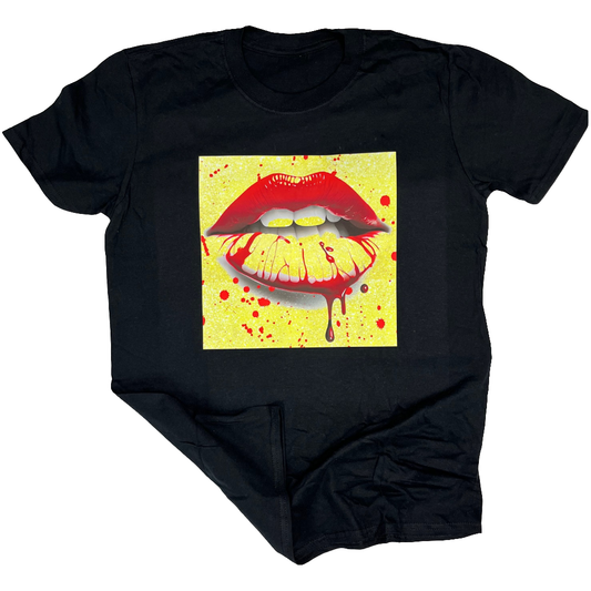 #GoldLips T-Shirt by #vividoutloud.com